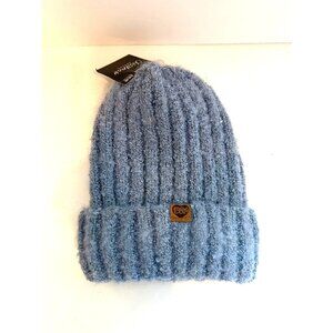 The Christmas Shoppe Hobby Lobby Blue Knit Hat Adult One Size NWT